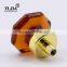 1 1/9 inch Victorian style honey amber modern kitchen cabinets crystal knobs