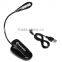 Rechargeable Book Reading Light With 4 LED Bulb and Clip Gooseneck