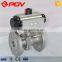 hot sale flange pneumatic ball valve 3 inch