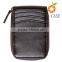 New Men's Genuine Leather Short Wallet Zipper Coin Purse Money Case Card Holder