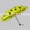 customiuzed pineapple printed metal fold umbrella