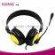 Call center USB headset with noise canceling microphone