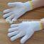 7G or 10G knitted white industrial cotton gloves from China Manufacturer