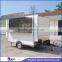 JX-FS280A Stainless Steel mobile fast food trailer with foldable advertising Board