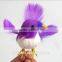 artificial feather and foam plush fake bird toy decoration bird