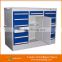 professional roller steel tool cabinet with two parts, combination tool box. powder coating tool box chest