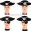 Cheap Promotional Black Gold Adult kids non-woven Party Pirate Hat