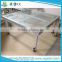 85 usd /sqm 18mm Transparent Glass stage for sale