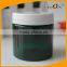 100g Empty Wide Mouth Cream Jar Dark Green Color with White Screw Lid