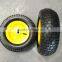 EL-650 300 mm rubber wheels / 13 inch 5.00-6 pneumatic solid turf mower wheel