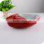 China factory wedding party supplies custom shape ceramic boat dish