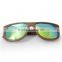 High quality sapele wood-framed lenses sunglasses