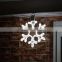 Promotional customized window hanging lighted led christmas foam snowflake