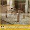 fancy Rose golden tainless steel marble top dining table