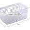 plastic transparent storage drawer whith handle