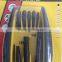 factory directly evaporated black folding type 10PC allen wrench hex key hand tool set