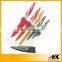Convenient Stainless Steel 5pcs Knife Block Set