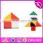 2017 Best design 9 pieces classic wooden tangrams for kids W14A166