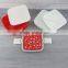 Double layers portalbe square plastic tiffin lunch box