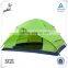 Two Door Fiberglass Poles Polyester Fabric Camping Tent for Family