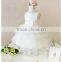 Retail Hot! 2015 baby girl dress lace multi-layer tulle cute princess dress bow belt fashion vestido meninas
