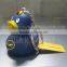 wholesale mini purple devil rubber duck keychain , devil duck keyholder