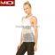 Hot Selling Gym Apparel Latest Design womens tank top with white mesh custom tank top
