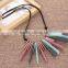 Zm34532a Wholesale Wooden Necklace Simple Classic Jewelry Statement Necklace