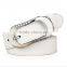 Genuine Leather Western Custome Waist Belt with Rhinestone Buckle