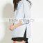 2016 Long sleeves two side zippers plain hoodies women custom print hoodies for adults