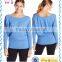 crew neck plain shirt for women latest design sweatshirt