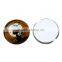 Glass Dome Seals Cabochons Round Flatback Black & Orange Cat Moon Bat Pattern Transparent 20mm Dia