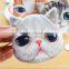 Hot Sale Plush Animal Cartoon 3D Cat / Dog Face Bag Coin Change Purse Case Wallet Change Pocket