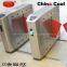 2016 New Fingerprint access control flap turnstile gate with fire alarm system