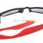 Vintage hot sale unisex customized colorful design plastic interchangeable rubber temple tips sunglasses DLC9007