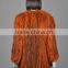 YR654 New Design Red Fox Knit Dyed Colors Fur Coat/Winter Fur Coat from Zhejiang