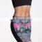 Full sublimation womens elastic fitness running sport high waist sex lycra yoga leggings polyester high quality yoga pants