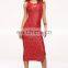 Beautiful wear red women dresses 2016 new arrival