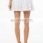 White color polyester spandex sports pleated skirts tennis wear