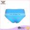 Pure color breathable high waist hot sale woman underwear oem