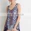 2015 New arrival wholesale woman top fashion tribal print lady top for lady