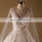 Cape Style Camo Cinderella Eiffel Wedding Dress