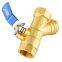 ML-2034 Y type long handle brass filter ball valve