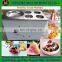 High quality and cheap price Fried Ice Cream Machine With 4 Universal Wheels