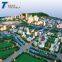 Perfect LED lighting architecture urban planning model , scale model architecture