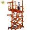 7LSJG Shandong SevenLift hw-series small double scissor hydraulic lift table