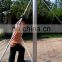 18 meter electric powered telescopic high mast lighting pole