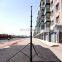 vehicle 9m military crank up manual mast pole with rotation 360 degree whirling