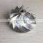 GT15-25 49.62/61.98mm 11+0 blades Turbo Billet/milling/aluminum 2618 compressor wheel