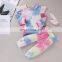 Baby Tie-dye Suit Autumn Winter Pullover Long Sleeves + Trousers 1-6Y Kids Boy Girl Elastic Waist Ribbed Closing Spring Clothing